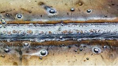 example of welding spatter-MIG welding