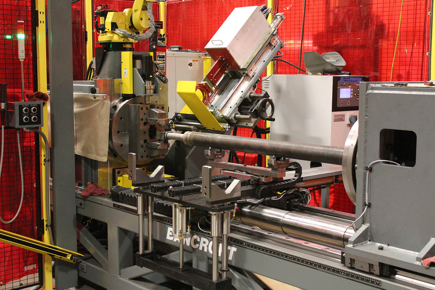 robotic welding equipped with stress relieving